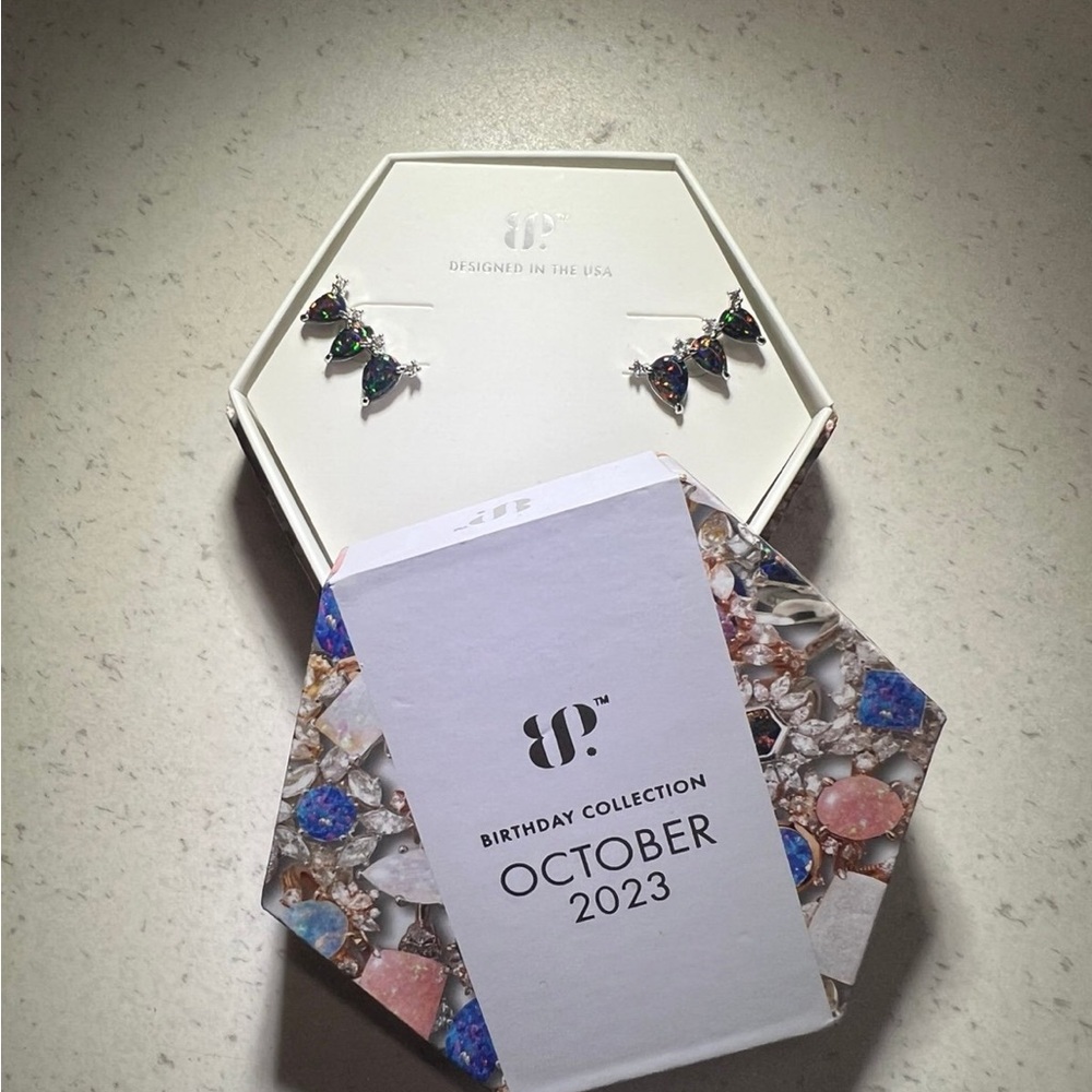 BP Birthday Collection Earrings - October 2023 - Blue and Silver